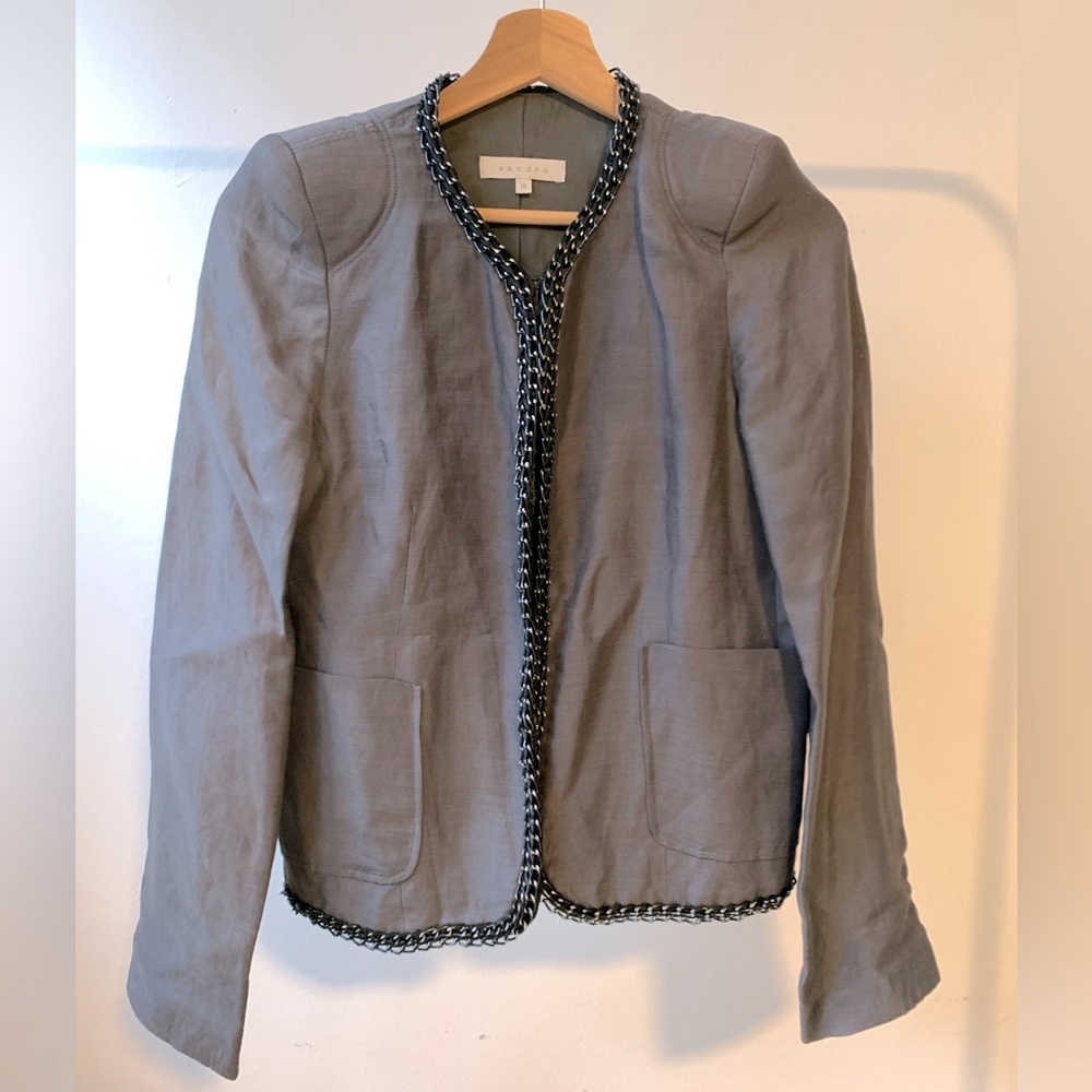 Sandro Linen Blend Jacket / Blazer